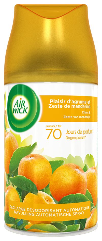 AIR WICK Freshmatic diffuseur automatique agrumes et citron avec 2  recharges 48ml pas cher 