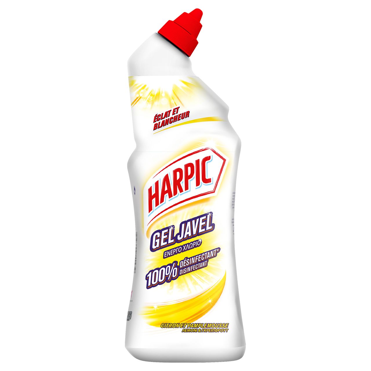 Harpic Gel javel WC désinfectant Citron et Pamplemousse - Flacon de 750 ml  - Détergentsfavorable à acheter dans notre magasin
