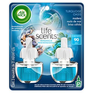 Air Wick® Eléctrico Turquoise Oasis Repuesto 21 ml (x2) (1)