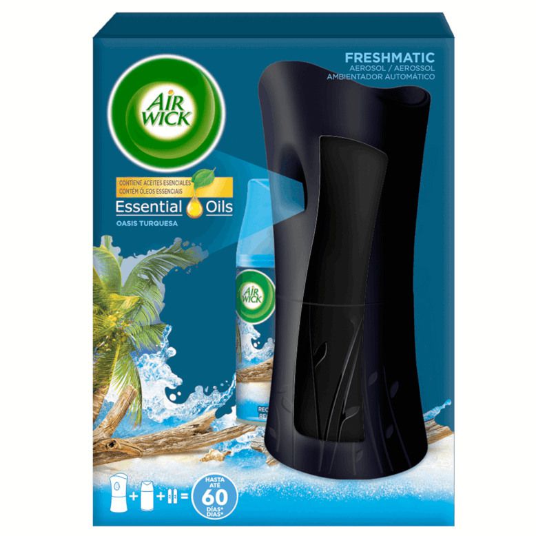 Air Wick Freshmatic - Recambios de ambientador spray automático, Esencia  para casa con aroma a Flor Ropa Limpia, Azul, 250 ml (Paquete de 6) :  : Salud y cuidado personal
