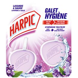 Harpic Bloc Cuvette Galet Hygiène Lavande ⁽¹⁾ 