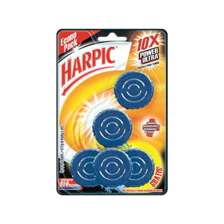 Harpic® 10 x Power Ultra® Limpiador de Inodoros Pastilla para Tanque, 5pzas