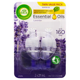 Air Wick Essential Oils Plug In Lavender Twin Refill 