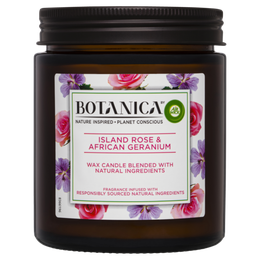 Botanica By Air Wick Candle Island Rose & African Geranium 205g