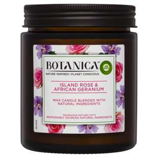 Botanica By Air Wick Candle Island Rose & African Geranium 205g