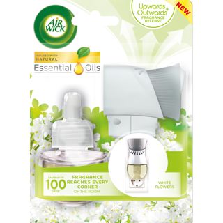 Elektrický osviežovač vzduchu - strojček a náplň - Biele kvety