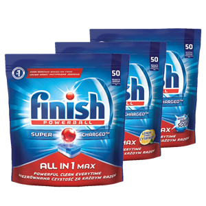 Finish All in 1 Max tablete za strojno pranje posuđa