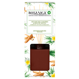 Botanica Bâtonnets Parfumés Vétiver des Caraïbes & Bois de Santal