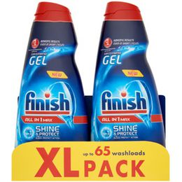 Finish All in 1 Max Shine & Protect 2x 650 ml (vedle sebe)