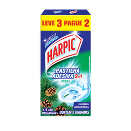 Harpic Pastilhas Adesivas Leve 3 Pague 2 Pinho