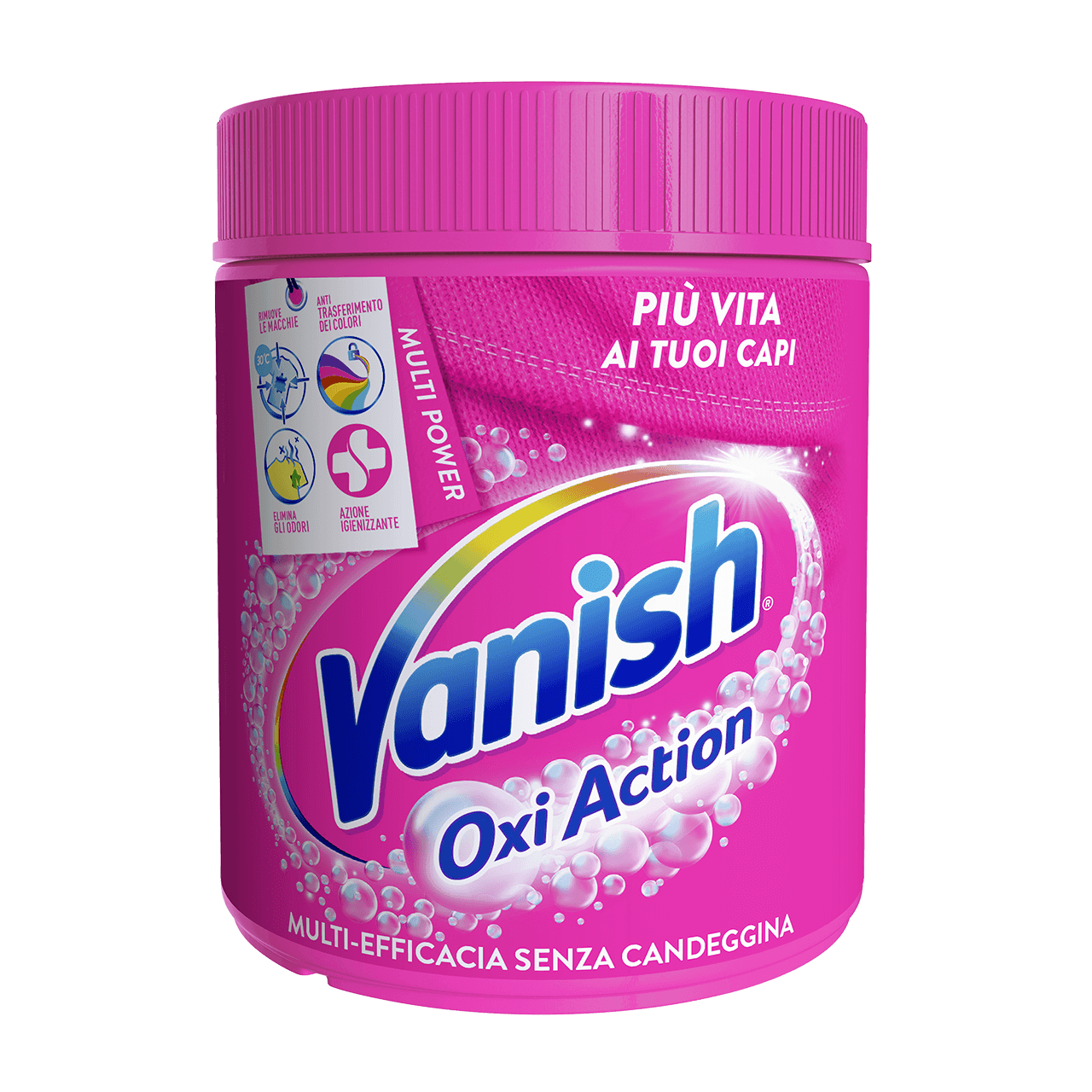 Smacchiatore Vanish Oxi Action Polvere: Elimina le macchie